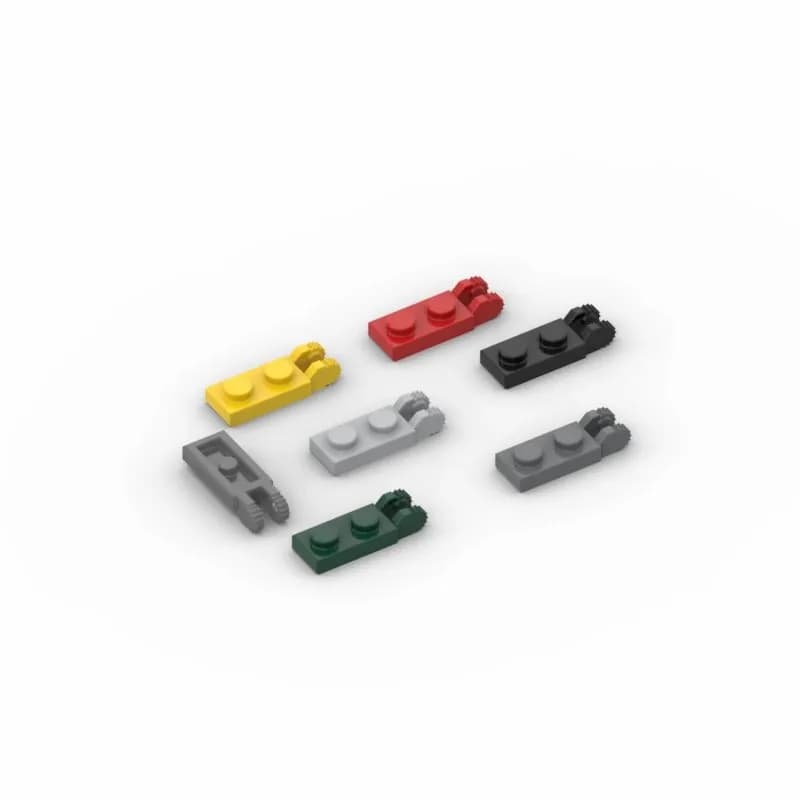 20 pzMOC Parti 44302 Piastra Cerniera 1x2 Bloccaggio con 2 Dita On End Mattoni Compatibili FAI DA TE Building Block Particelle Giocattolo Del Capretto Regalo