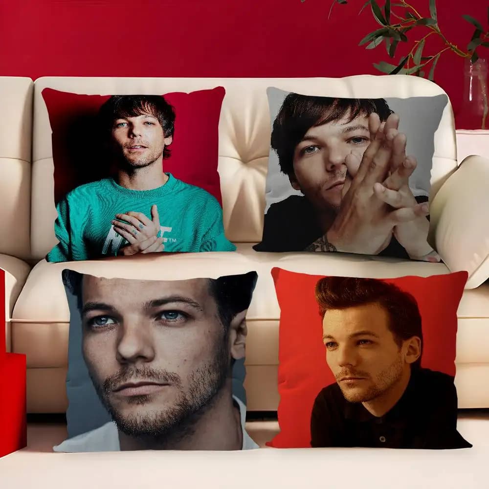 Fodera per cuscino Singer L-Louis T-Tomlinson, cuscini decorativi in poliestere per divano, cuscini decorativi per la casa