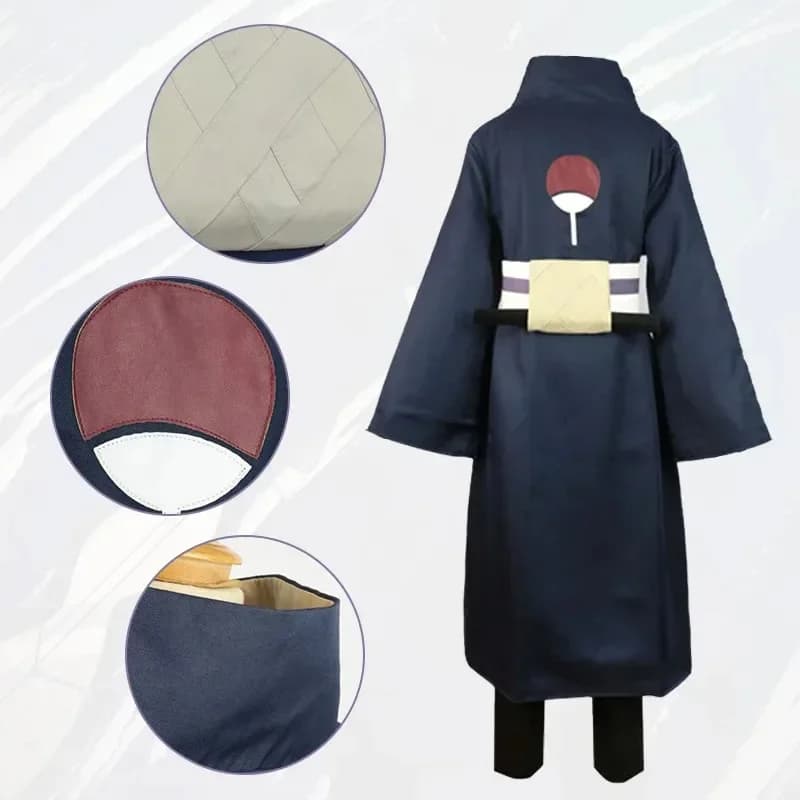 Costumi Cosplay Anime Uchiha Obito, Costumi di Halloween per Donne e Uomini, Kimono Giapponese per Spettacoli e Festival