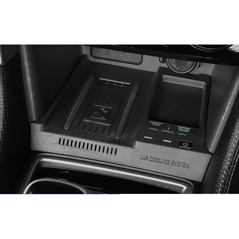 Caricabatterie Wireless per Telefono Cellulare iPhone per Console Centrale Auto, Compatibile con Subaru Forester SK 2019-2025, Kit Auto
