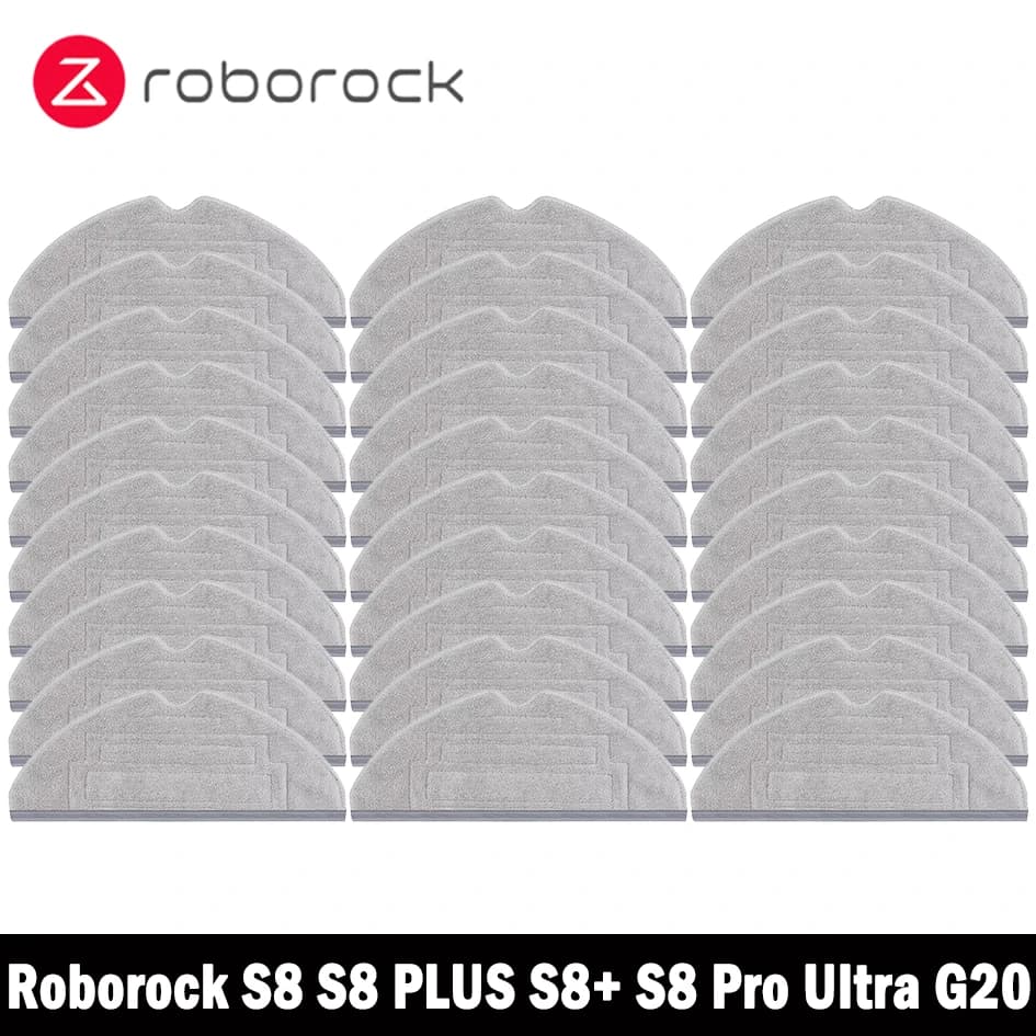 Roborock S8 / S8 PLUS / S8+ S8 Pro Ultra Double Vibration Mop Pad Vacuum Cleaner Robot Mop Rags Parts Mop Cloths AccessoriesRobo