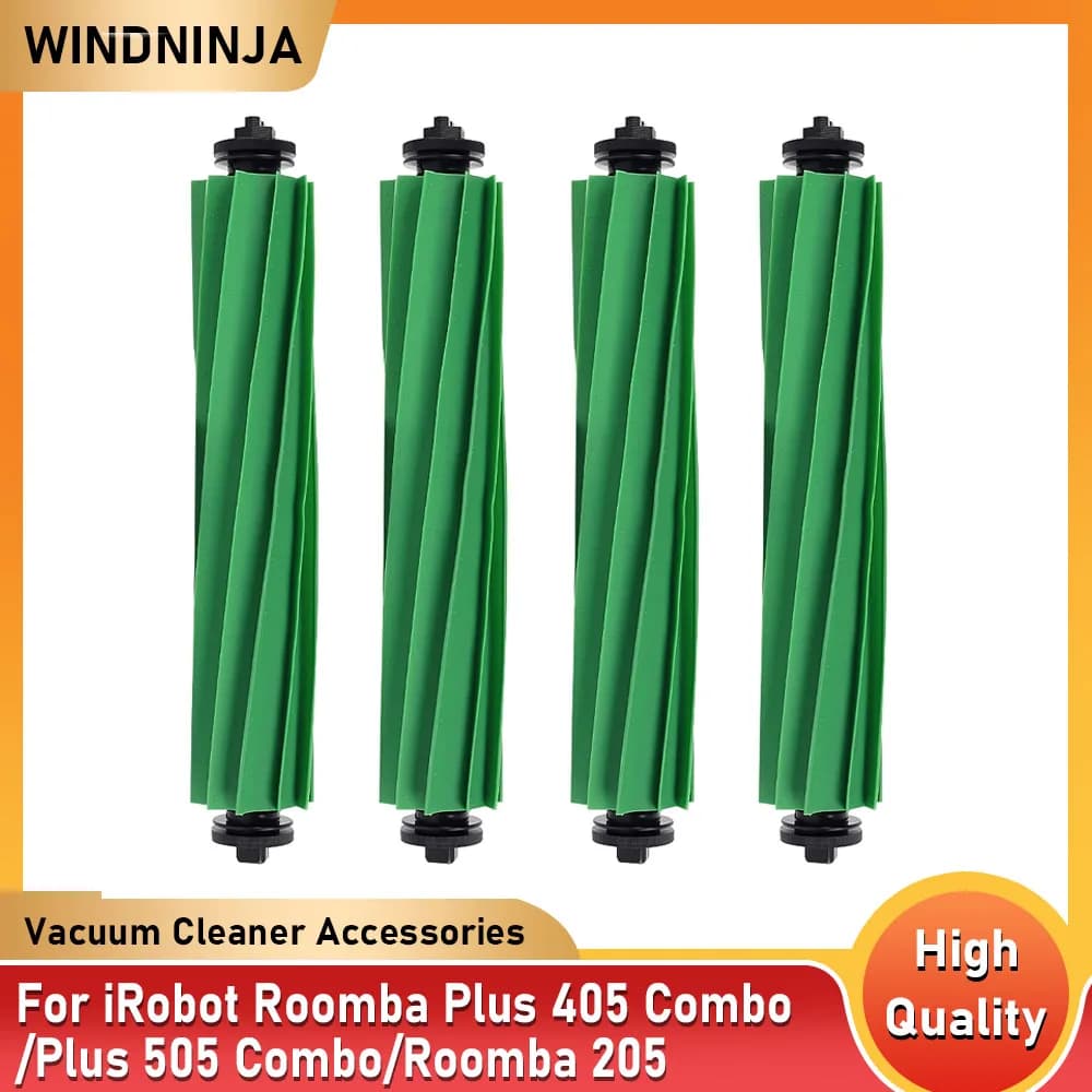Spazzola principale di ricambio per iRobot Roomba Plus 405 Combo/Plus 505 Combo/Roomba 205, spazzola rotante in gomma per robot aspirapolvere