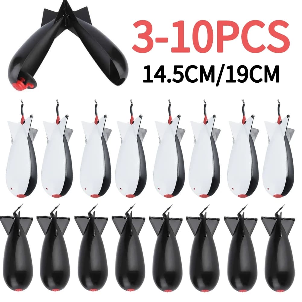 3-10 pcs fishing at the Rocket Feeder Spod Bomb Float Lure Bait Holder Container Spomb Pellets feeding positions fishing accessories