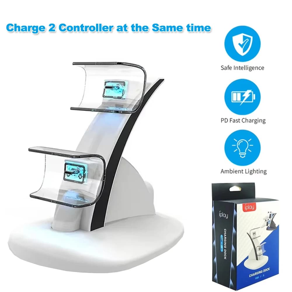 Caricatore dock HBP-253 per controller PS5 per controller PS5 Gamepad di controllo Stazione di ricarica di tipo C per accessori Playstation 5