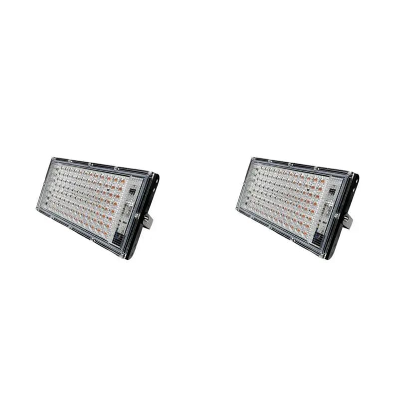 A04G-2X Lampada LED a Spettro Completo per Coltivazione, Phytolamp per Tende da Coltivazione, Fioritura e Semina, 100W, Lampada per Esterni con Spina EU