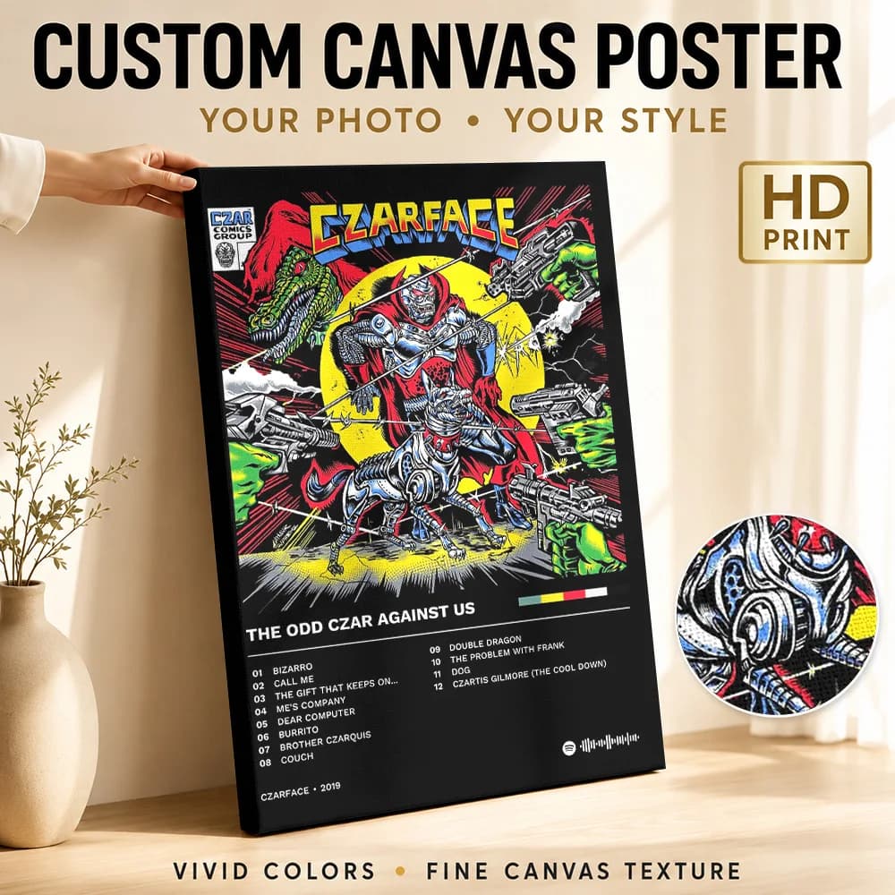 Czarface: The Odd Czar Against Us Canvas Print Poster Custom Modern Pop Culture Wall Art for Bedroom Decor Gift for Collectors