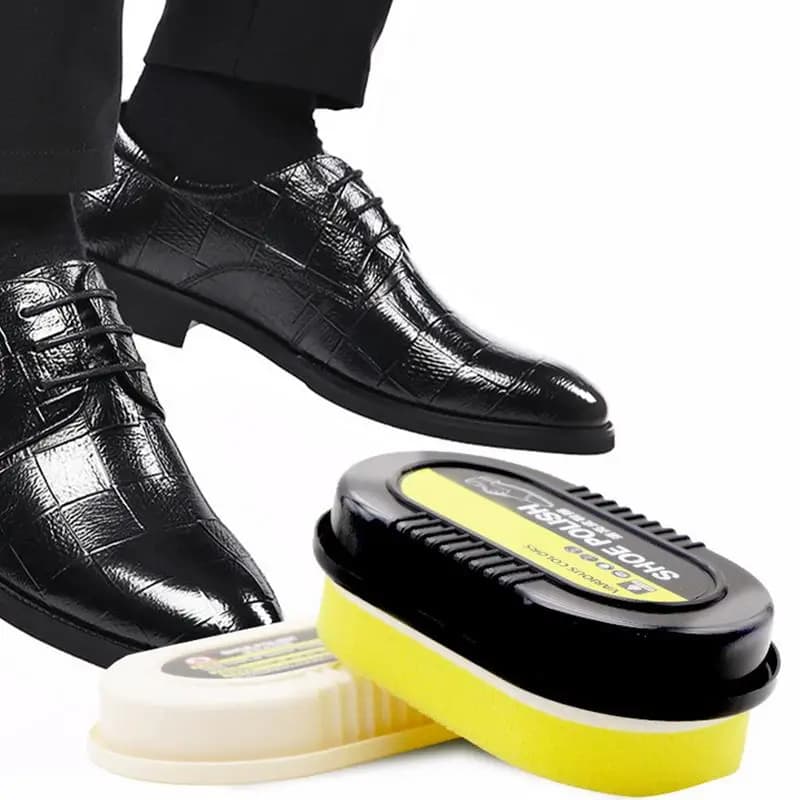 3 pezzi di lucidatura per scarpe multifunzionale a doppia faccia incolore scarpe leggere strofinare la cura della pelle spugna per olio cera per scarpe spazzola per scarpe