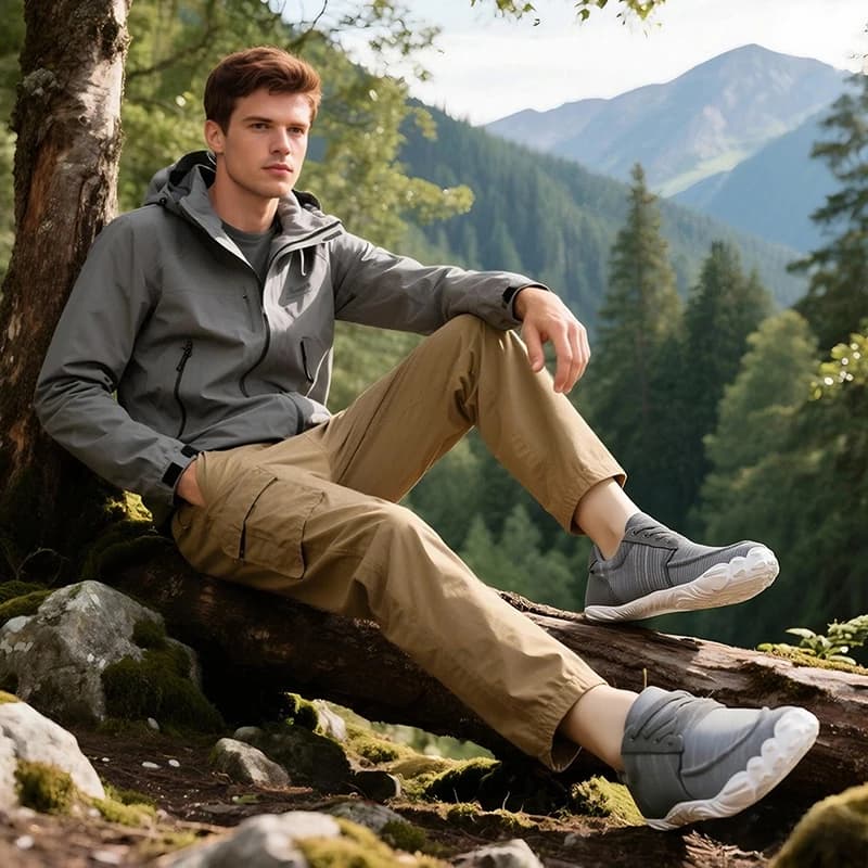 Scarpe da Trekking da Uomo con Punta Larga, Traspiranti, Leggere, Comode, Resistenti, con Ottima Presa, per Escursionismo e Camminata