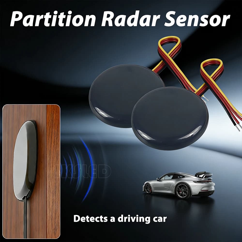 Sensore di Movimento Radar per Auto e Persone, Sensore a Microonde per Sistema di Sicurezza Domestica/Interruttore Intelligente per Lampade