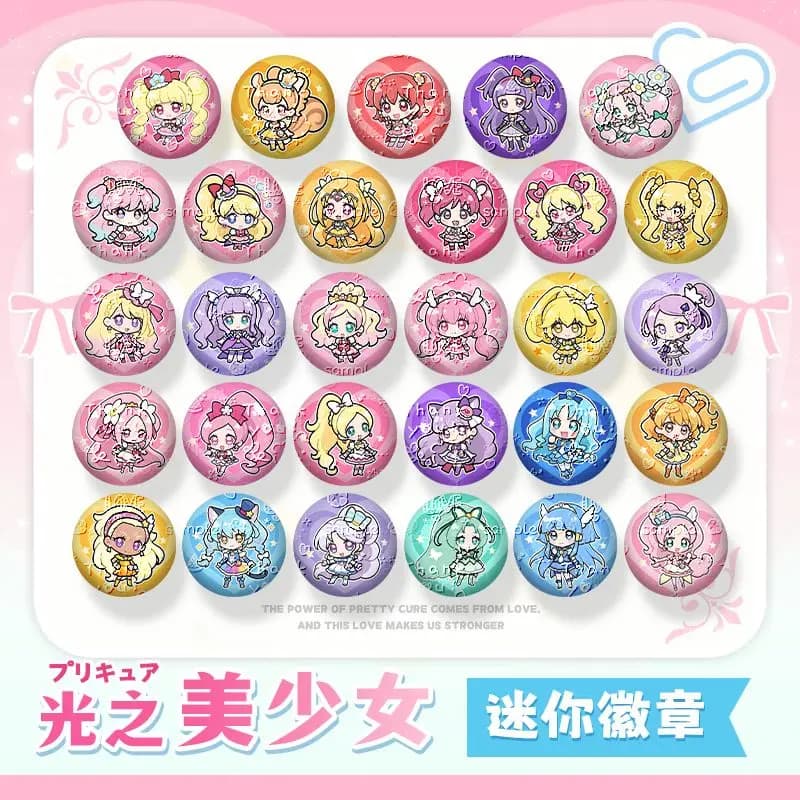 Spilla in smalto Anime Pretty Cure Flora, distintivo cosplay a tema cartone animato, grazioso accessorio per vestiti e zaini, regalo artistico