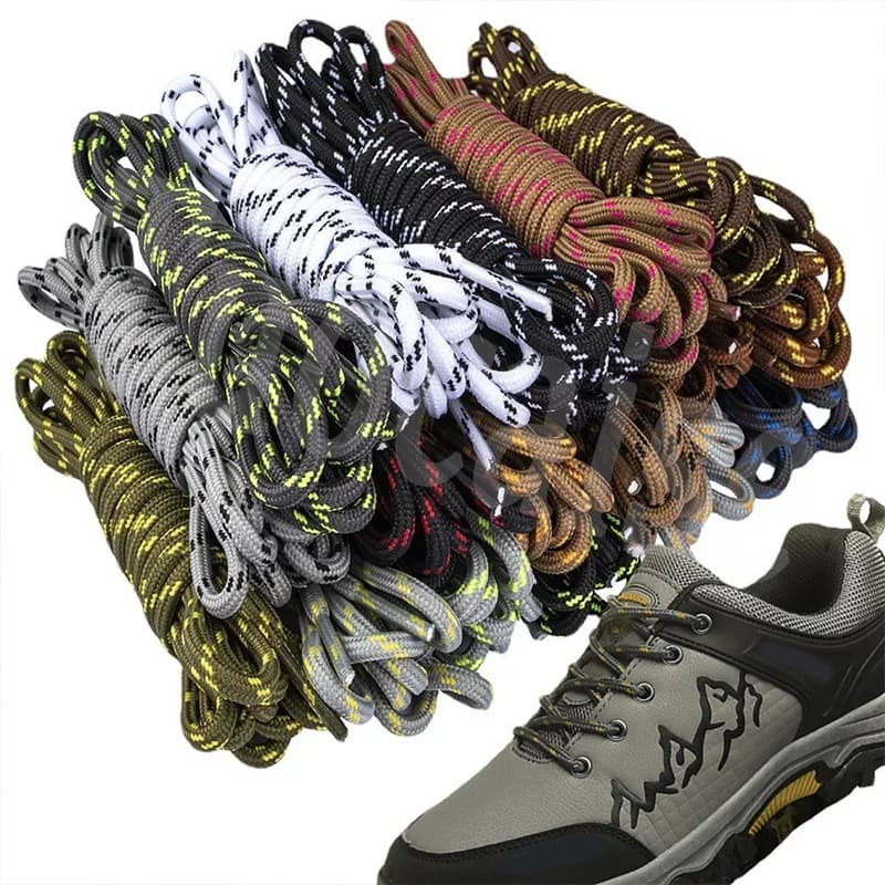 1 paio Sport all'aria aperta Casual 18 colori Lacci rotondi Scarpe da ginnastica per bambini Trekking Slip Rope Lacci per scarpe Sneakers Boot Lacci Stringhe