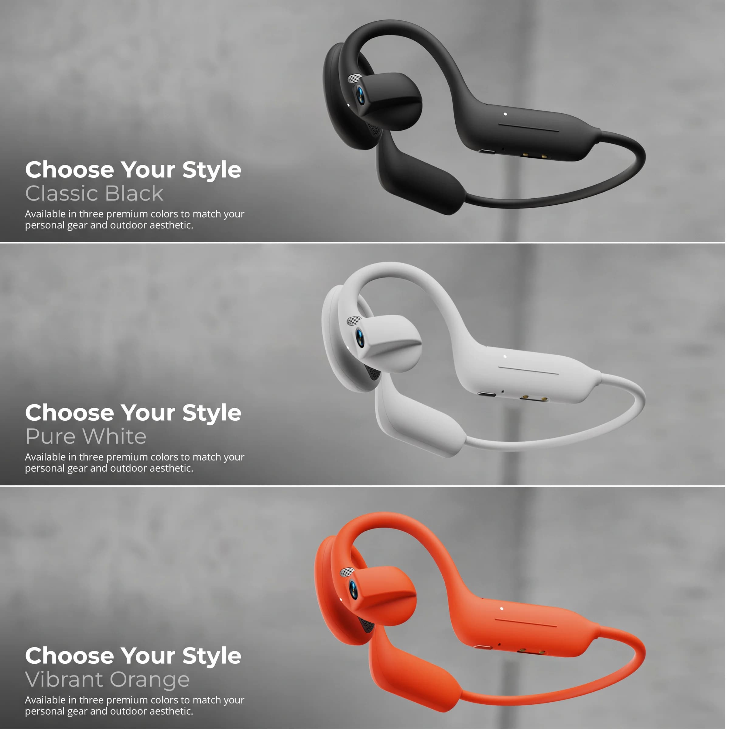 SONY 2026 AI Camera Headphones 8MP HD Recording Smart AI Translation Ear Hanging Air Conduction Earphones Bluetooth Record
