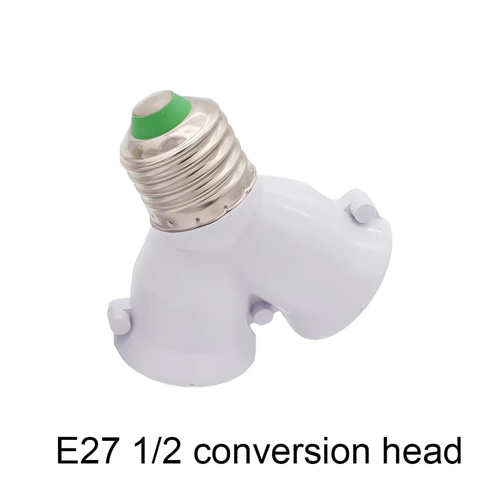 E27 1/2 conversion head bulb socket creative 2-e27 lamp holder extender distributor converter plug