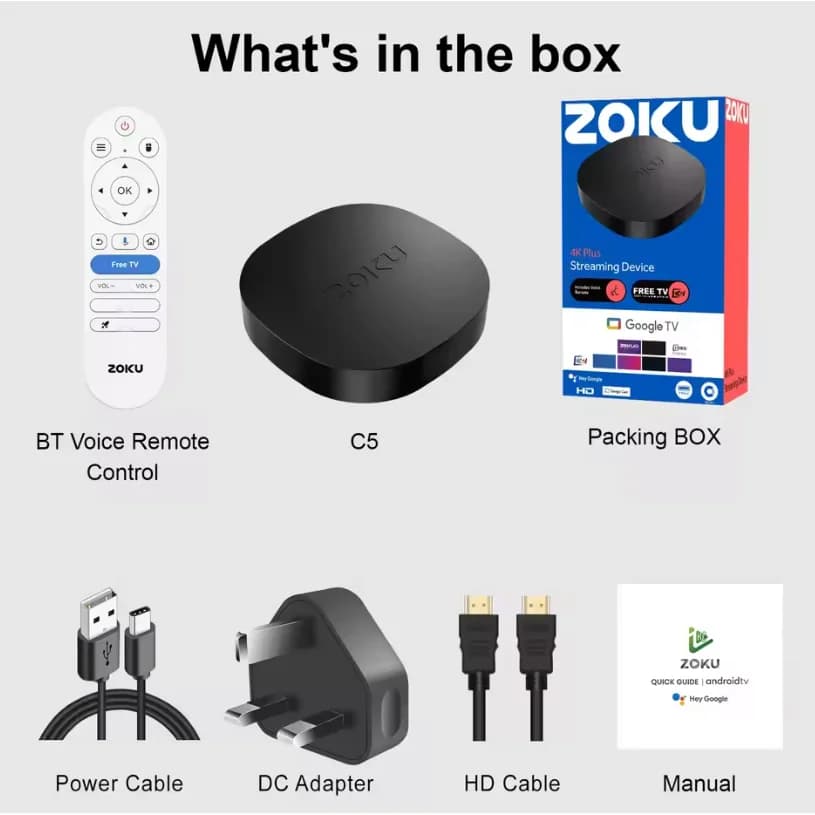 2026 New Smart TV Box C5+ RK3518 Android 14 WiFi 6 BT 5.4 Dual UI Interface 4K Ultra HD 2GB RAM 16GB ROM Smart Media Player