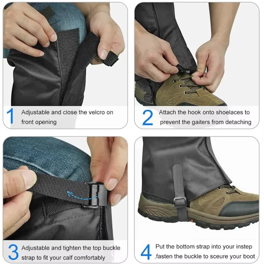 Snow-watering Ghettes for Hiking, Boots for Boots, Camping, Hiking, Climbing, Hunting