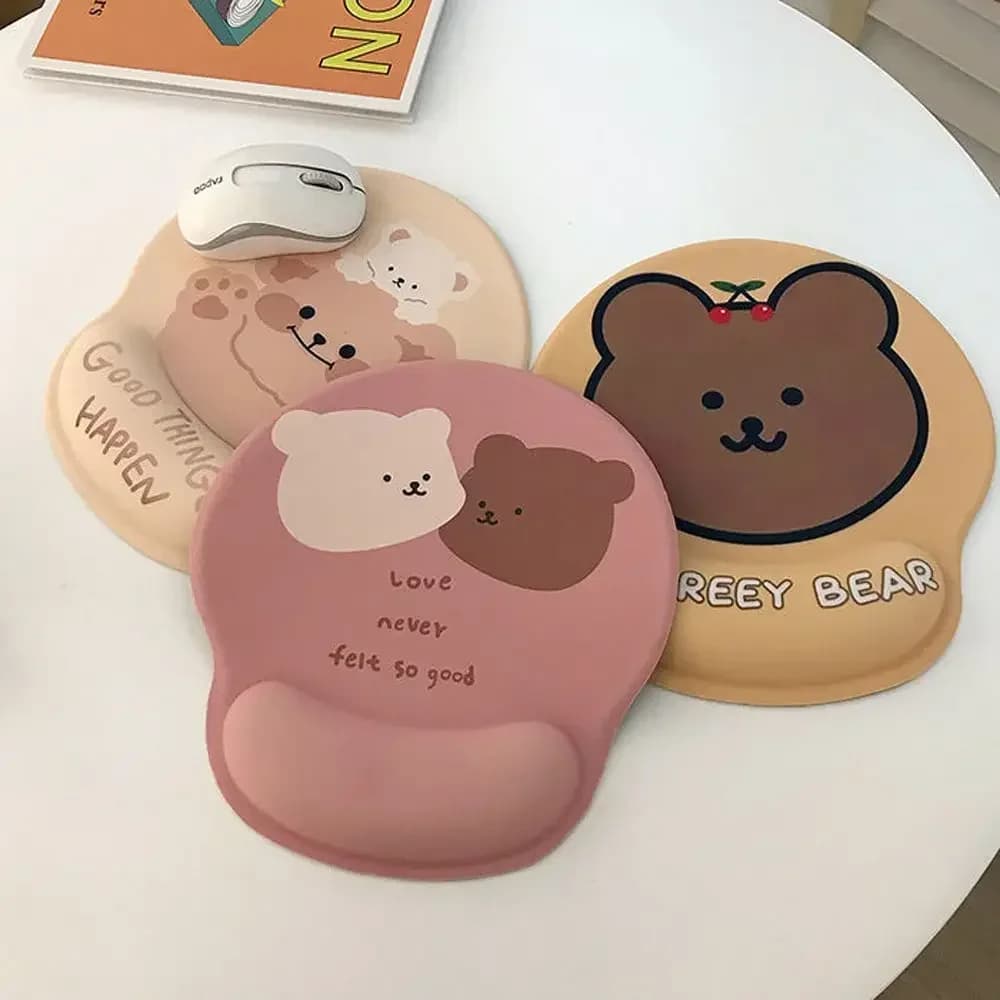 1pc Cartoon Office Addensare MousePad Supporto per il polso Silicone Comfort Soft Pad Polso per la casa