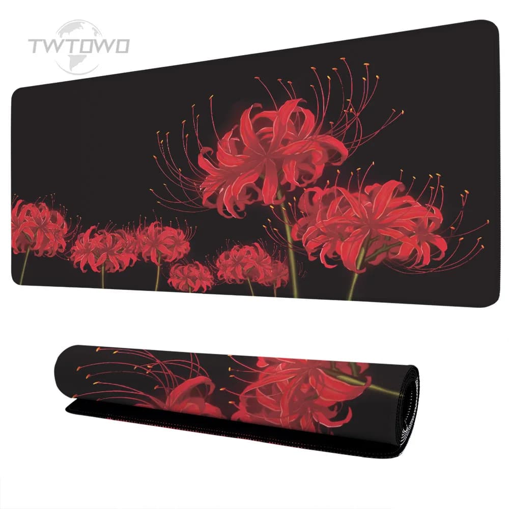 Tappetino per mouse Gaming Red Spider Lily XL Home Personalizzato HD Tappetino per mouse grande Tappetino per tastiera XXL Tappeto per ufficio Tappetino per mouse morbido per PC desktop