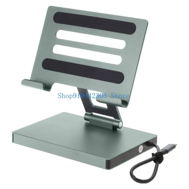 652F Docking station USB tipo C in alluminio Supporto per laptop Dock Station 9 in 1 HUB
