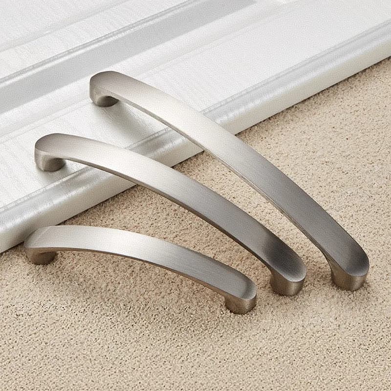 Maniglie per mobili in alluminio argento, armadio, guardaroba, cucina, armadio, cassetto, maniglia hardware