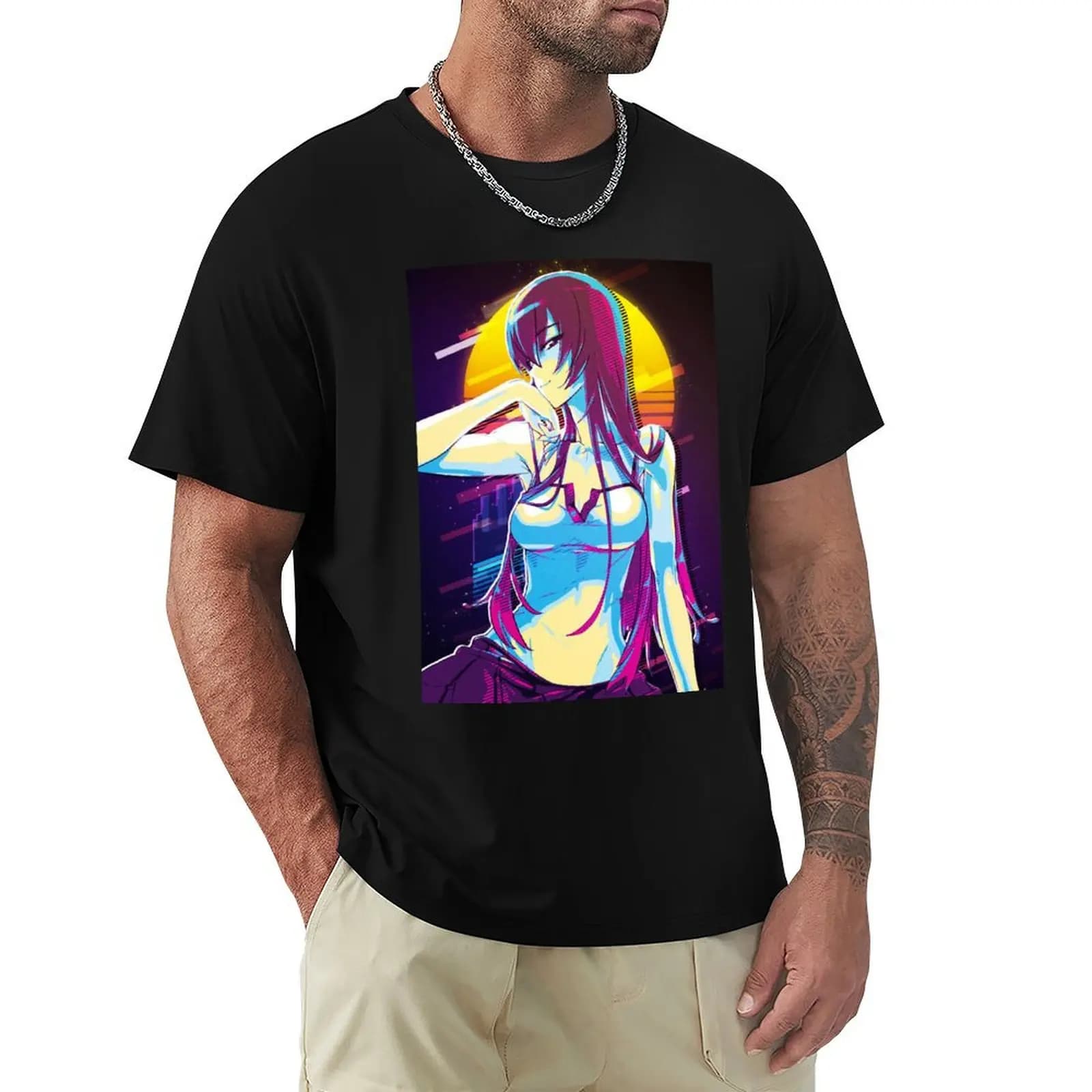 Lover Gift Highschool Of The Dead Saeko Busujima Gift For Everyone T-Shirt Everyday Wear Basic Short Sleeve Top
