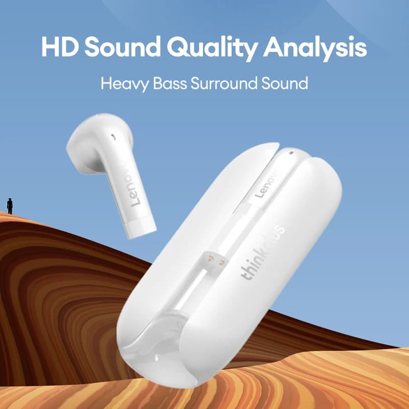 Original Lenovo TW60 Gaming Earphones TWS Bluetooth Low Latency Headset HD Call Noise Reduction with Mic Pro 6 Music Headphones