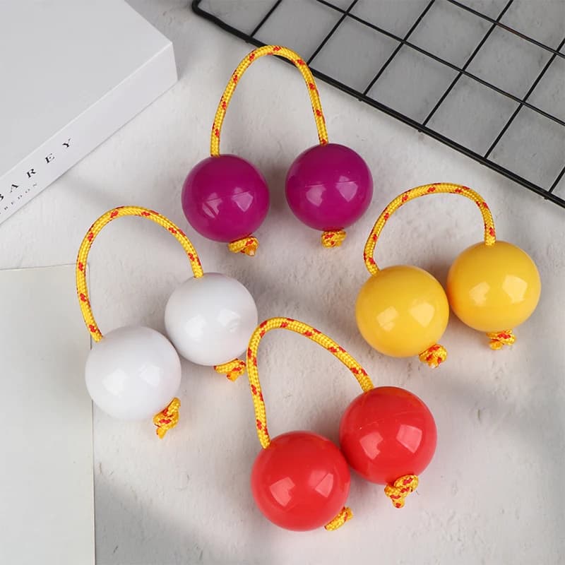 New Set of 2 Rhythmic Balls Kashaka, Percussion Instruments Wallets for One Hand Sola, Rhythmic Shaker for Children, Adults and Beginners