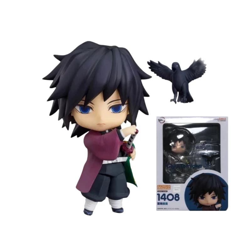 Disponibile: Action Figure Anime Demon Slayer Tomioka Giyu Versione Q con 3 Facce Intercambiabili, Modellino Kawaii da Collezione