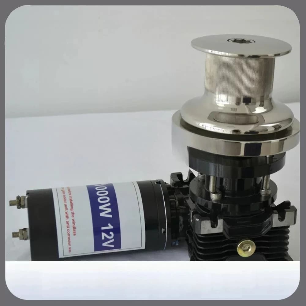 Yacht Windlass Electric Marine Winch Pure Rope Wheel 600W1000W with Accessories
