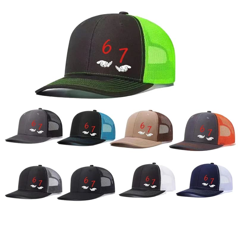 Hardcore 67 digital network hat from 1 piece! Style Dark Y2K + Adjustable head circumference, a must for trend outfits