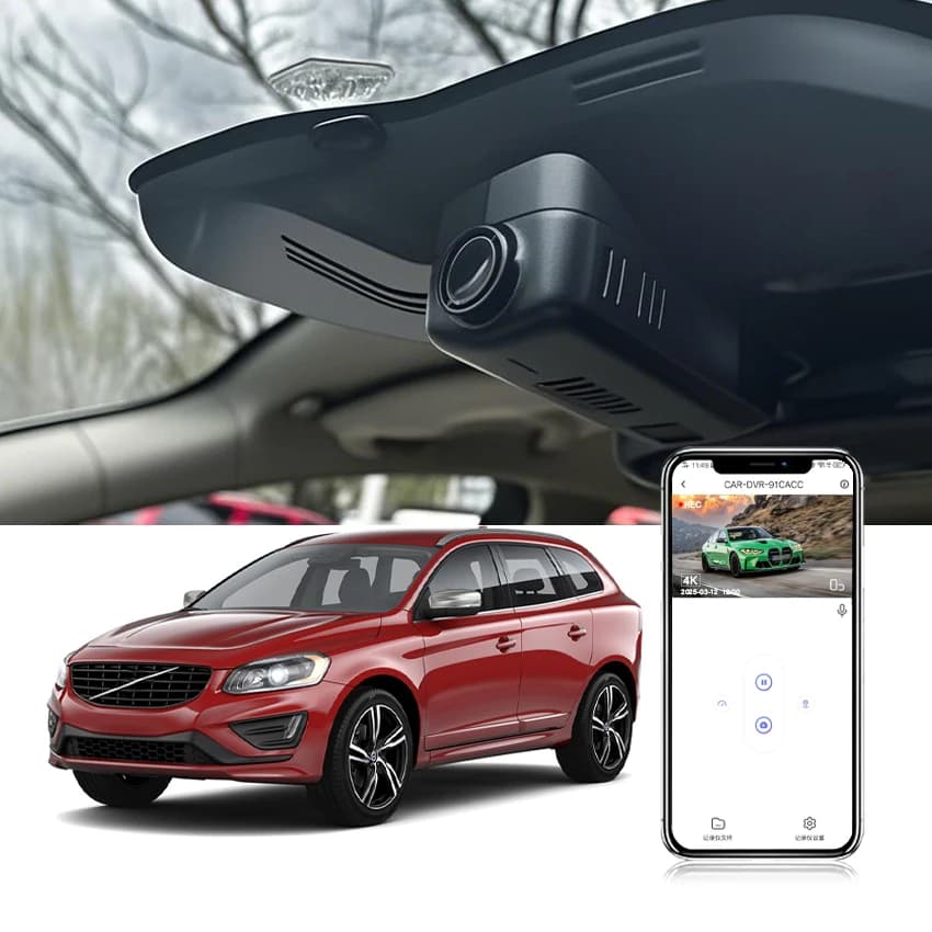 DVR per auto per Volvo XC60 dal 2012 al 2017 Plug and play Dash Cam 4K, videocamera Wifi Videoregistratore Dashcam Accessori per Volvo XC60