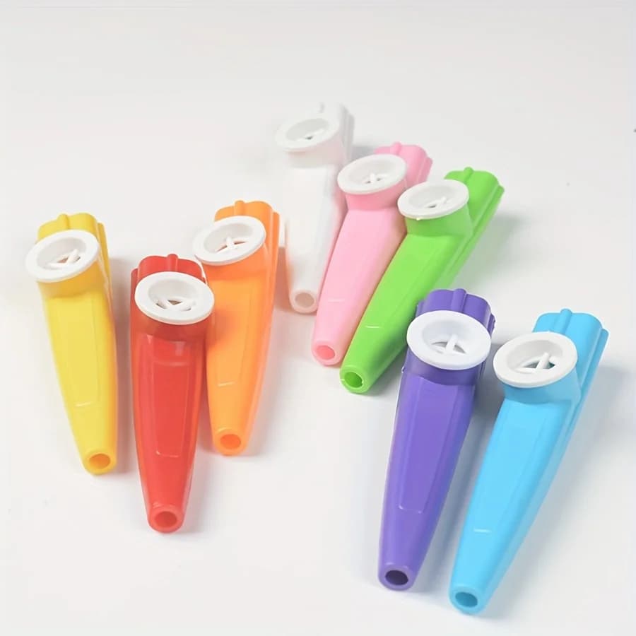 2 kazoo in plastica, strumenti musicali, regalo, un ottimo compagno per ukulele, violino, chitarra, pianoforte, tastiera, regali ZSY