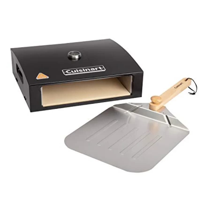 Kit Forno Pizza da Esterno Portatile con Pala e Pietra Refrattaria in Cordierite per Pizza Fatta in Casa