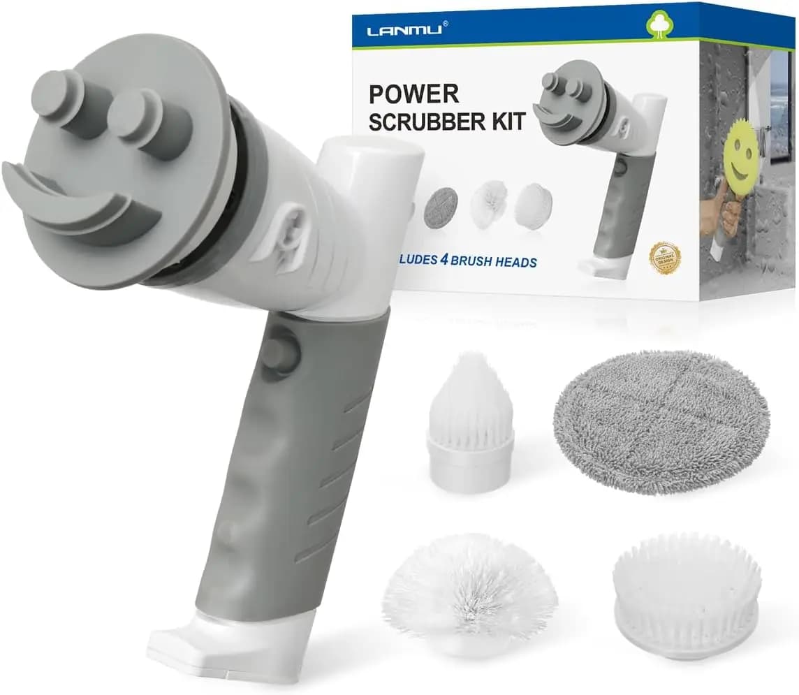 Spazzola Elettrica Rotante Compatibile con Spugne Scrub Daddy/Mommy, Spazzola a Batteria Senza Fili