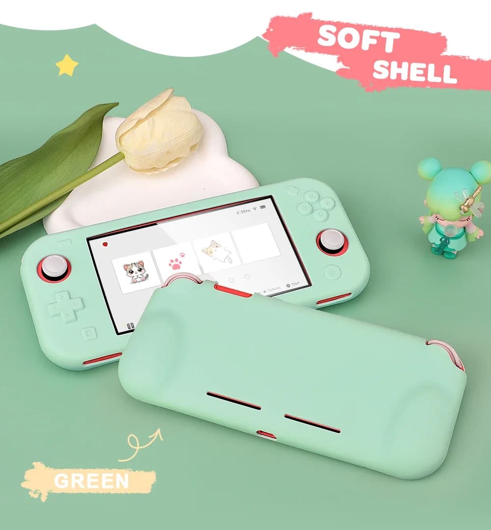 NUOVA Custodia Protettiva in Silicone Morbido per Switch Lite, Cover Colorata di Alta Qualità per Console di Gioco NS Switch Lite