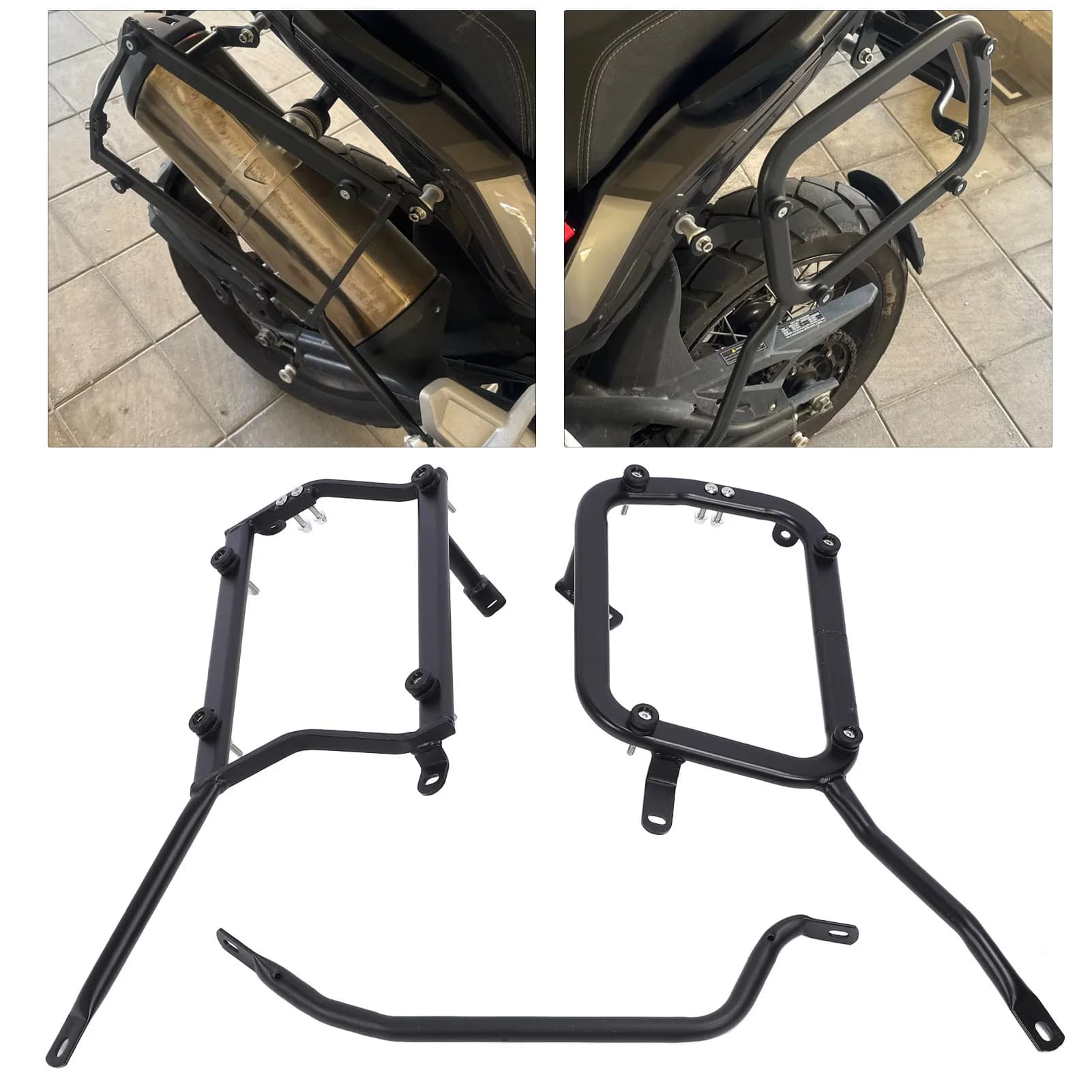 Portapacchi Laterale per Moto in Metallo, Robusto e Resistente, con Sicurezza Migliorata, Sostituzione per Benelli TRK 502x