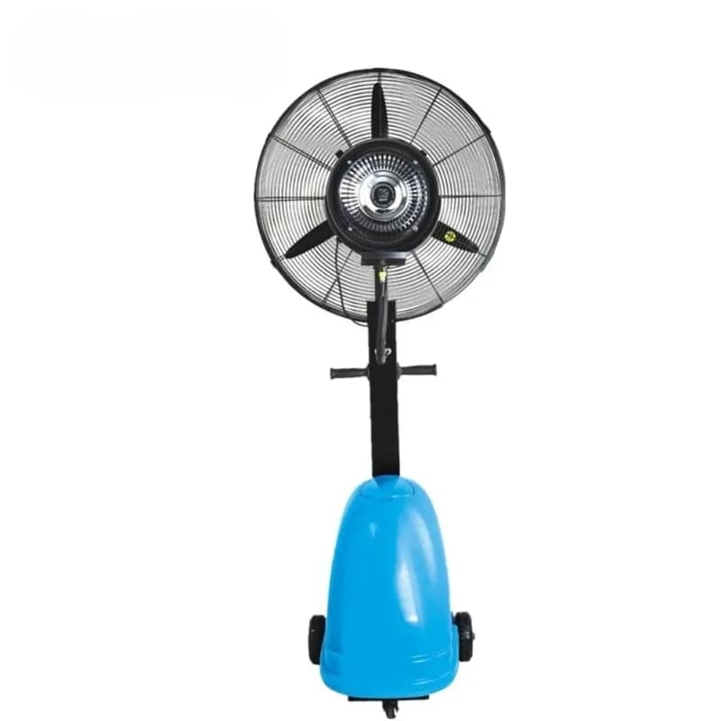 Piedistallo elettrico industriale domestico da esterno 220V 120V 110V 650 750 mm 26 30 "pollici umidificatore a nebbia ventola con acqua