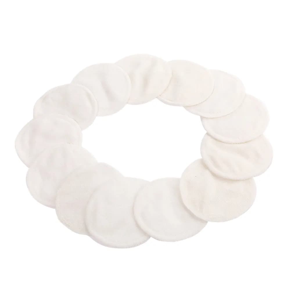 20Pcs Bamboo Fiber Makeup Remover Pads Reusable Double Layer Face Wash Cosmetics Pad Waterproof Eye Shadow Mascara Lipstick