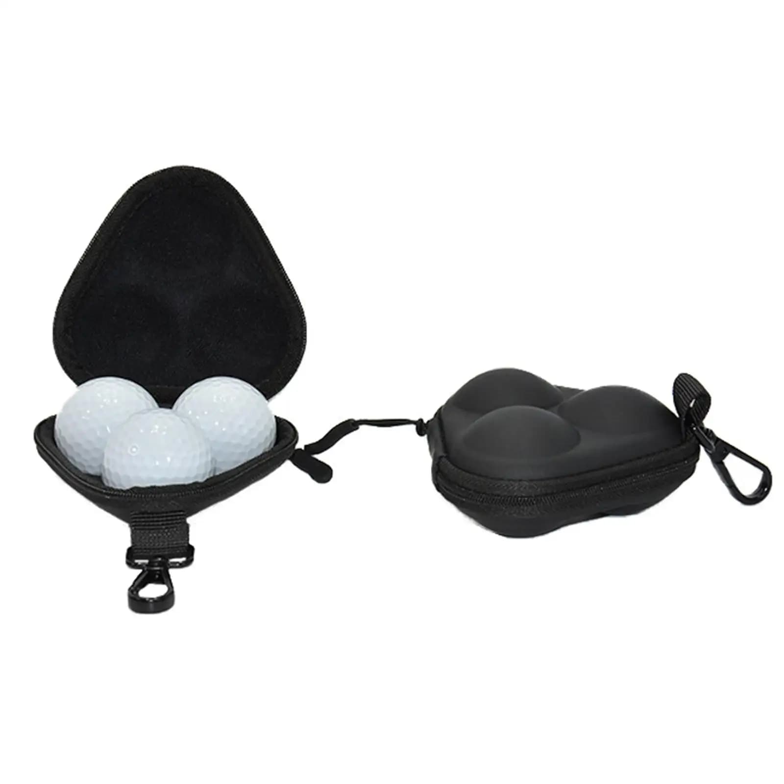 Borsa Porta Palline da Golf e Ping Pong, Contenitore Rigido Impermeabile in PU con Gancio, Organizer per Uomini e Donne