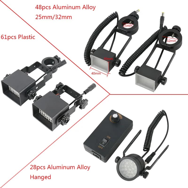 Microscopio Sorgente luminosa a LED Faretti laterali 6W-10W Illuminatore per microscopio 110V-220V