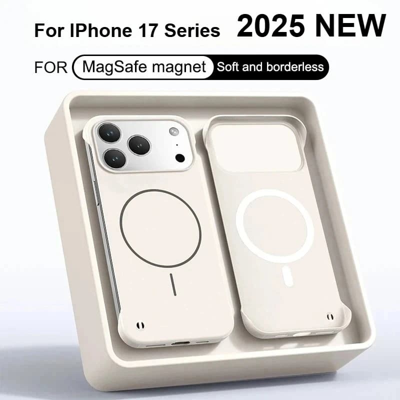 Custodia di raffreddamento senza cornice opaca per PC rigida ultra sottile di moda per IPhone 17 Air 16 15 14 13 12 Pro Max Plus Cover antiurto magnetica