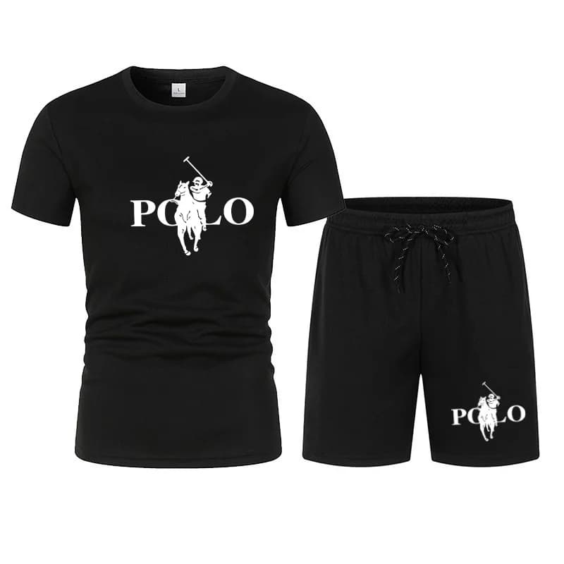 Completo Sportivo Estivo 2026 di Tendenza Moda, Set da Uomo in Rete Stile High Street con T-shirt