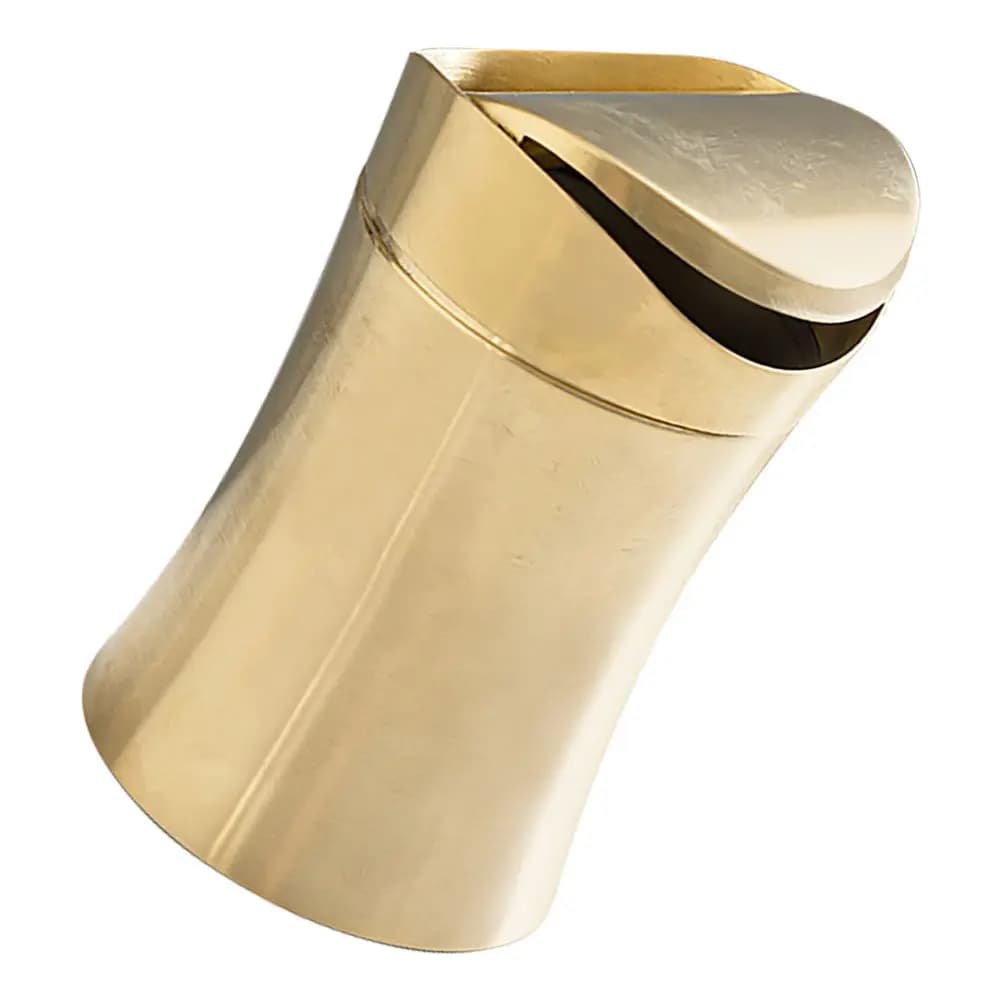 Cestino da scrivania con coperchio in acciaio inossidabile, piccolo contenitore per rifiuti da appoggio, elegante e funzionale mini pattumiera per ufficio e cucina