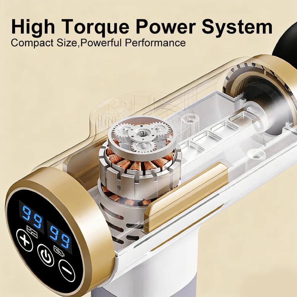 Mini Electric Massage Gun at 99 Levels, Powerful Mixing Gun, High Frequency Vibration, Body Massage, Arm and Leg Massage