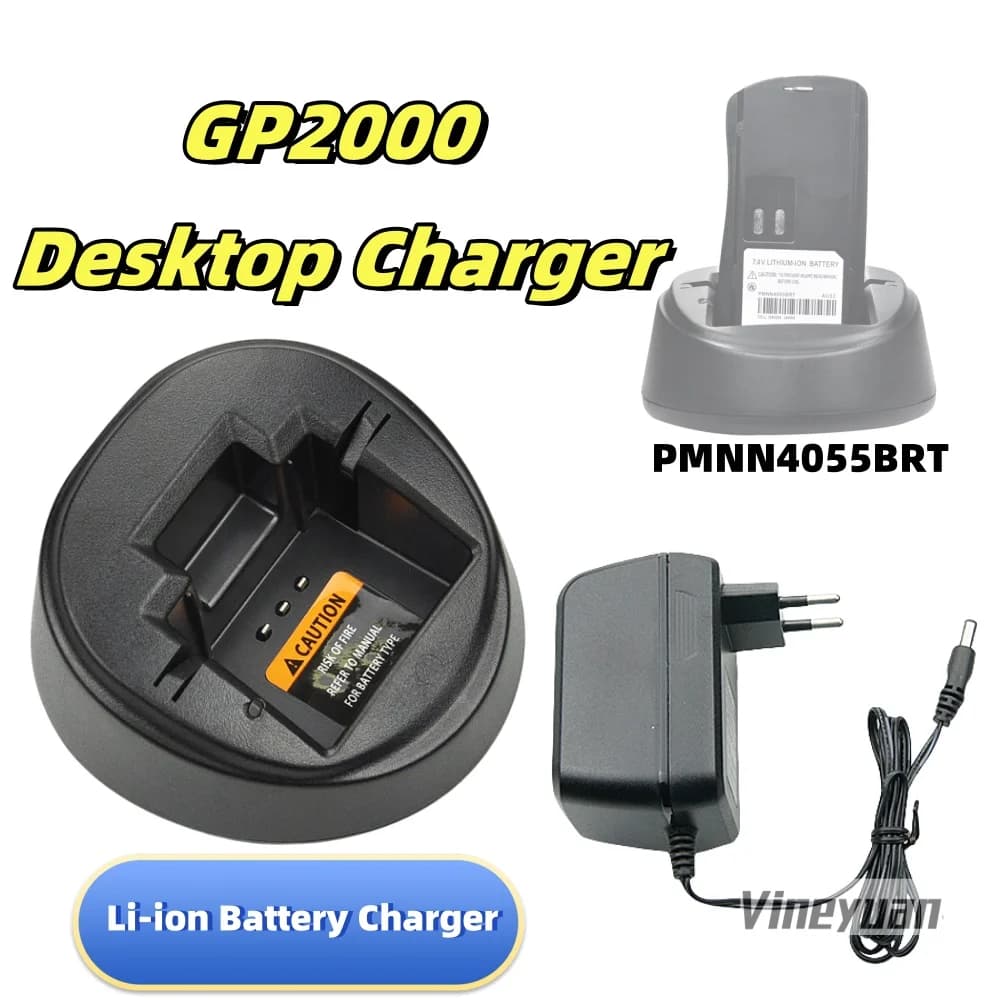 PMNN4055BRT Li-ion Battery Rapid Desktop Charger for Motorola GP2000 GP2000S CP125 SP66 AXU4100 VL130 P020 AXV5100 BC120 Walkie