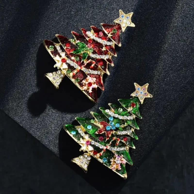 Spilla natalizia smaltata, stivali natalizi, ghirlanda, spilla in metallo, regalo di gioielli di moda per donne e uomini, regali di decorazioni natalizie.