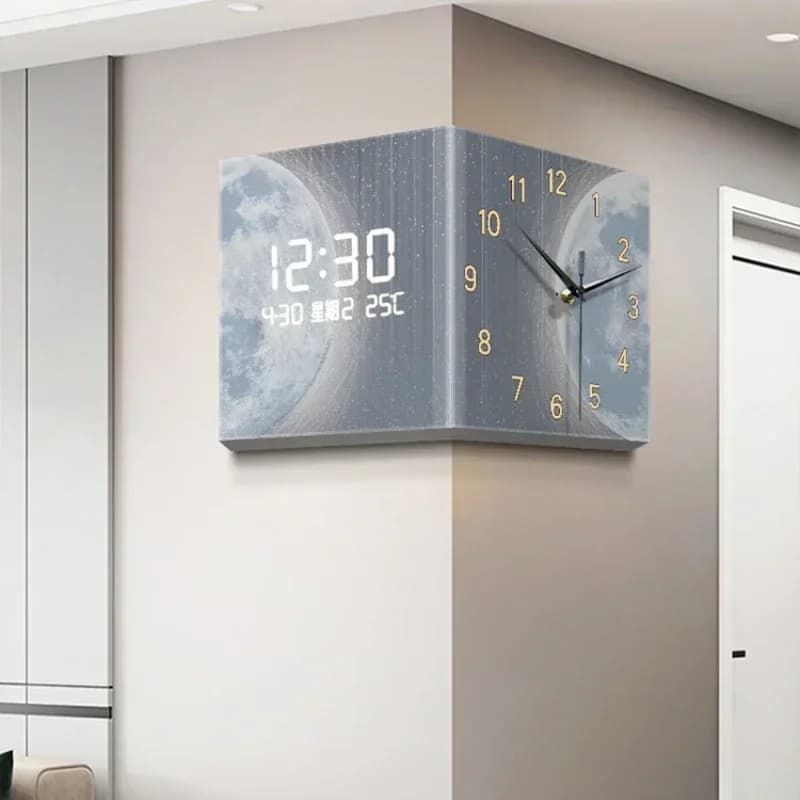 Orologi da parete a LED silenziosi Arte digitale murale Orologio da parete dal design estetico moderno ed elegante Decorazione domestica unica nordica Duvar Saati