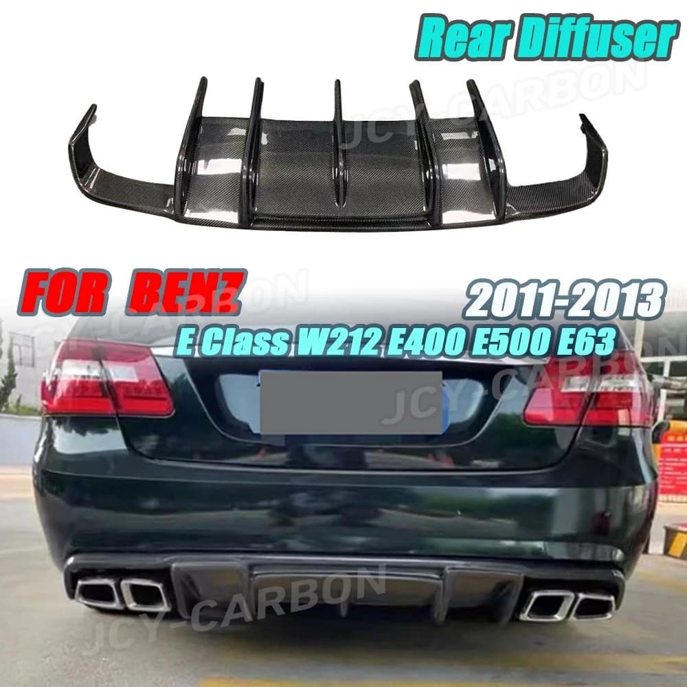 JCYECF Spoiler Carbon Fiber Poster for Mercedes Benz Class E W212 E400 E500 E63 AMG Sport 2011 2012 2013