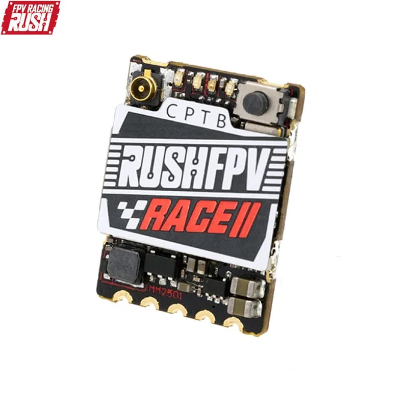 RUSHFPV RUSH TANK RACE 2 RACE II 5.8G 48CH PitMode 25mW 100mW 200mW Max Regolabile SmartAudio FPV VTX 20X15mm per Droni FPV