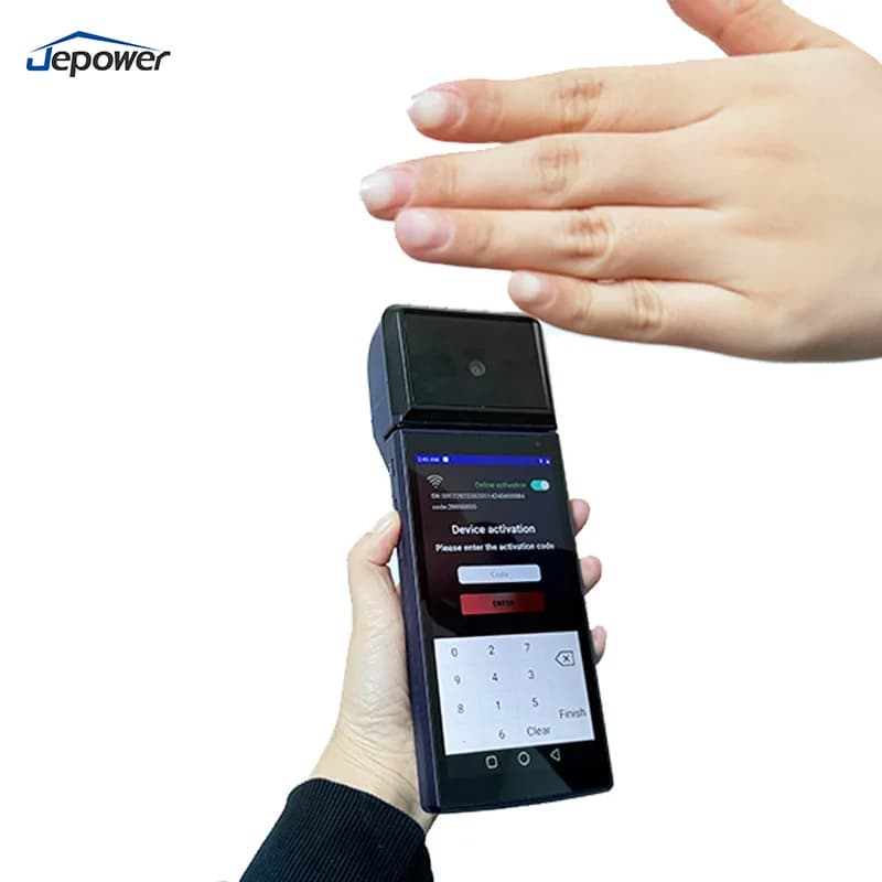 POS Portatile con Scanner Palmare per Gestione Inventario, Lettore di Carte NFC e IC, POS Android con Riconoscimento Palmare per Pagamenti Sicuri