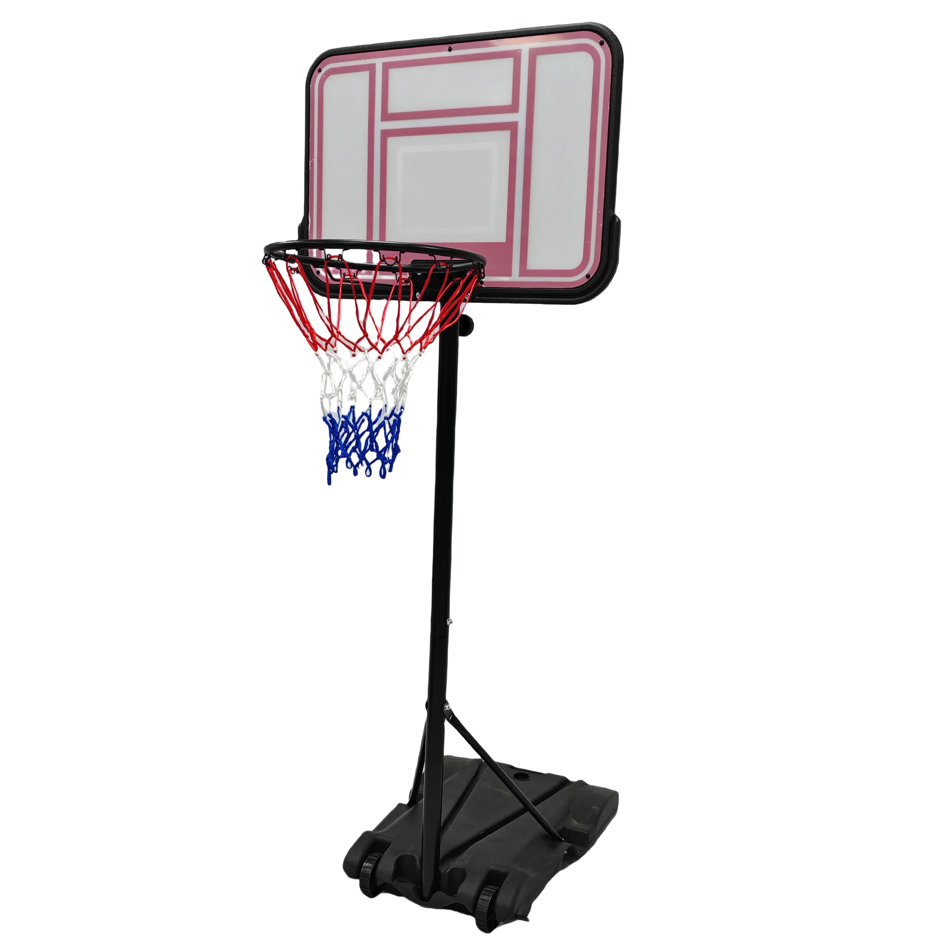Canestro da Basket 2026 Autoportante con Telaio in Acciaio e Base con Serbatoio d'Acqua, Regolabile da 2,11 a 2,53 m per Interni ed Esterni
